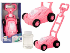 LeanToys Sekačka na trávu Bubble Machine s rukojetí růžová