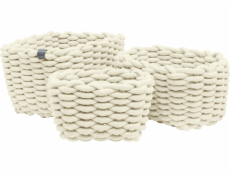 Tom Tailor Sada tkaných úložných košíků 3 dílná.