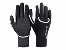 RockBros Cyklistické rukavice Full Waterproof, velikost: L/XL - černé