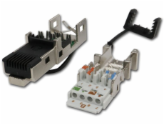 TELEGRTNER Telegärtner J80026A0046, RJ45, Černá, Nerezová ocel