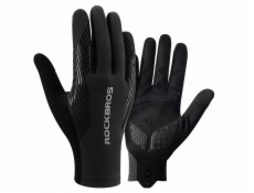 RockBros Cyklistické rukavice jaro/léto/podzim, plné, velikost: S - černé