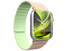 Mobile Origin Magnetic Watch Strap II, růžový/světle zelený - Apple Watch 49mm/46mm/45mm/44mm