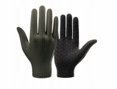 RockBros Prodyšné cyklistické rukavice na celé prsty, velikost: M - zelené