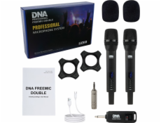 Bitmat Mikrofon DNA 2x BEZDRÁTOVÉ MIKROFONY 2x RUČNÍ VYSÍLAČE 2,4 GHz AŽ DO 30 METRŮ