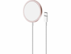 Puro Nabíječka Magnetický nabíjecí kabel PURO USB-C MagSafe 15W Bezdrátová nabíječka (růžová)