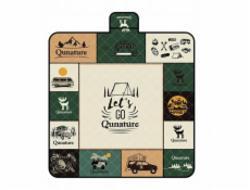 Retoo Pikniková podložka Qunature nepromokavá turistická deka 2 x 2 m - vícebarevná