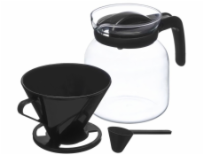 Vivalto Skleněná konvice s přelivným filtrem a víčkem 1,2 l