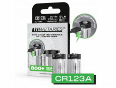 CR123 Baterie LiiBatteries 750mAh, černá/2 ks, USB-C