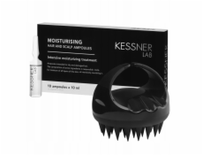Activeshop Sada prémiového masážního kartáče na hlavu a hydratačních ampulí Kessner Lab