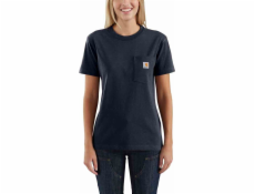 Carhartt Pracovní tričko Carhartt WK87 s kapsou v tmavě modré barvě