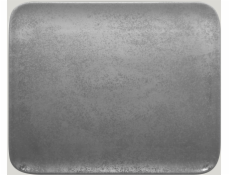 Papstar Obdélníkový talíř 33x27 cm Břidlice