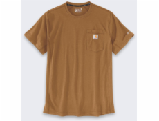Carhartt Tričko Force Mid Pocket Hnědé