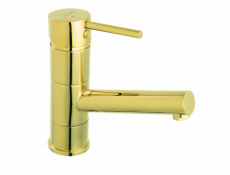 Ferro Umyvadlová stojací baterie s otočným výtokem FIESTA BRIGHT GOLD, zlatá BFI2AG