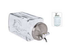 Lumarko Skleněná nádoba na vodu s kohoutkem, 3000 ml