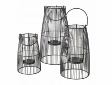 Boltze Sada kovových luceren CINTA, 25 - 40 cm