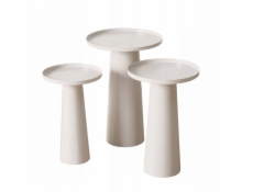 Boltze Konferenční stolky Jacky, kulaté, 3 kusy