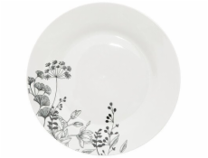 Secret de Gourmet Porcelánové nádobí pro 6 osob BÍLÝ KVĚTINOVÝ VZOR, 18 kusů