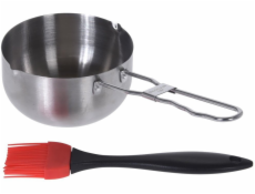 Yato Hrnec s kartáčem, hrnec s kartáčem na marinování jídla, hrnec s kartáčem, příslušenství na grilování