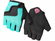 Giro Dětské rukavice BRAVO JR s krátkými prsty, křiklavě tyrkysová, neonově růžová, vel. M (obvod ruky 152-162 mm / délka ruky 160-165 mm) (NOVINKA)