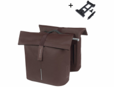 Basil DVOJITÁ BRÝŠKA CITY MIK 28-32L, systém MIK (připraveno k použití), pražená hnědá (NOVINKA 2025)