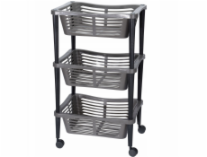 Storage Solutions Univerzální vozík TROLLEY na kolečkách do koupelny, na poličku, do skříňky - 3 úrovně