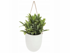 Atmosphera Umělá závěsná rostlina v květináči, GRES, v bílém květináči