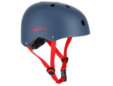Nils Extreme MTW001-1 HELM ŠEDOVĚ-ČERVENÁ VELIKOST S (52-56 CM) NILS EXTREME