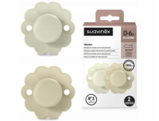 Suavinex - 308405-PHYSIOLOGICAL dudlík SX PRO silikonový 2 ks/0-6m/AQUA-WGRAY/WONDER
