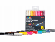 Uni Plakátový popisovač POSCA PC - sada 16 barev, 1 m