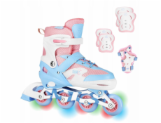 Nils Extreme NA0189 LED SADA CHRÁNIČŮ NA BRUSLĚ MOONBEAM BÍLÉ VELIKOST S (31-34) NILS EXTREME