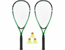 Nils Extreme Sada raket NRS001 SPEEDMINTON, 2 pálky + raketoplány + zelený obal.