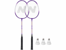 Nils NRZ2053 HLINÍKOVÁ / BADMINTONOVÁ SADA 2 RAKETY + 3 KOŠELKY + V KRYT