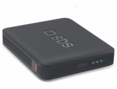 SBS Mobile Powerbanka SBS s vysokou hustotou 5000 mAh, 5000 mAh, lithium-polymerová (LiPo), chytrý integrovaný obvod, 3,85 V, 10 W, černá