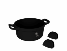 Kastrol s titanovým povrchem a poklicí 24 cm Black Rose Collection BH-1457