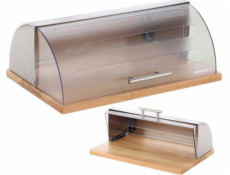 KingHoff Chlebník z bambusu a oceli s prkénkem (KH-3210)