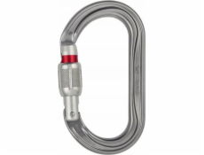 Petzl Petzl M33A SL, Šroubovací pojistka, Zamykací karabina, tvar D, hliník, šedá, 25 kN