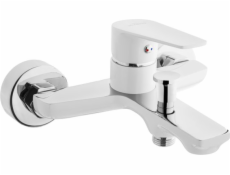 Invena Dokos nástěnná vanová baterie bílá (BW-19-002)