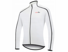 RH+ Cyklistický dres zeroPrime LS FZ BÍLO-ČERNÝ - XL