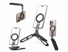 VRIG Stojan Grip Stand 3v1 Kovový držák na telefon Otočný 360 Magnet MagSafe / Mg-21