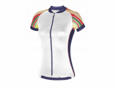RH+ Dámský cyklistický dres zeroPaint W BÍLÁ/VÍCEBAREVNÁ/FUKSIA/TMAVĚ ŠEDÁ - M
