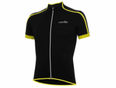 RH+ Cyklistický dres zeroPrime ČERNO-ČERNO-ŽLUTÝ FLUO - XXL
