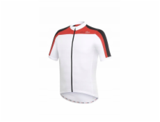 RH+ Cyklistický dres ZeroSpace bílo-černo-červený - L
