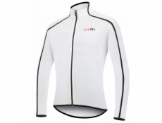 RH+ Cyklistický dres zeroPrime LS FZ BÍLO-ČERNÝ - XXL