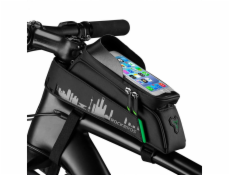 RockBros Brašna na rám kola s krytem na telefon a navigaci, černá Brašna na rám kola s krytem na telefon a navigaci, černá