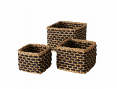 Boltze Sada dekorativních košíků NURA, 3 ks různých velikostí