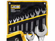 JCB Sada 8dílných otevřených klíčů (8-24 mm) na listu