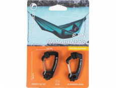 Akcesoria księżycowe Karabiny Lunar accessories pro uchycení na houpací síť, černé 6 kN