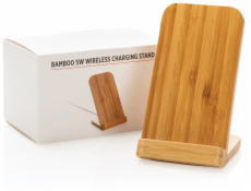 Inne Bambusový stojánek na telefon s 5W bezdrátovým nabíjením P308.179