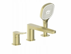 Celto 4525-210-31 / KFA / MALAGA / VANOVÁ BATERIE, 3OTVOROVÁ, PODLAHOVÁ, PVD KARTÁČOVANÁ SVĚTLÉ ZLATO /