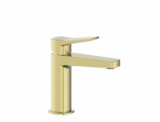 KFA 4522-815-31 / / MALAGA / UMYVADLOVÁ ARMATURA S ODTOKEM CLICK CLACK, PVD KARTÁČOVANÝ ZLATÝ POVRCH /